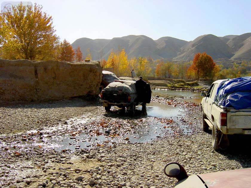 Crossing Khanabad River